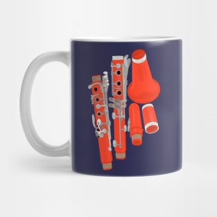 Clarinet Disassembled Mug